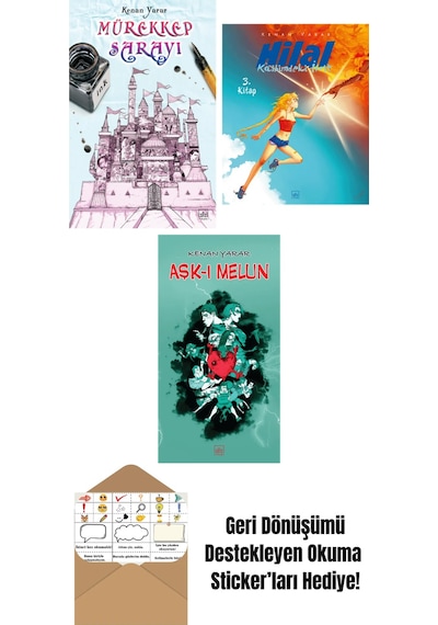 Mürekkep Sarayı + Hilal 3. Kitap Kalbimdeki İfrit + Aşk-ı Melun