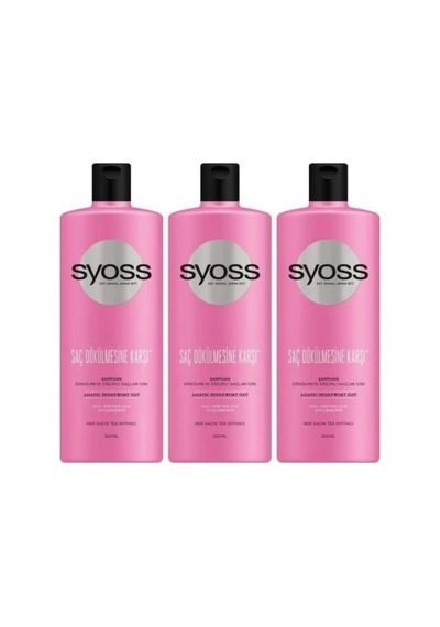 Saç Dökülmesine Karşı Şampuan 500 Ml X 3 Adet