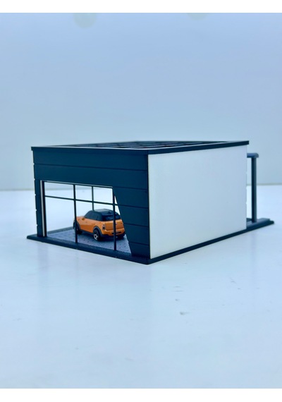 1/64 Ölçekli Tofaş Diorama Tasarımlı Araç Sergileme Garajı 3d Baskı