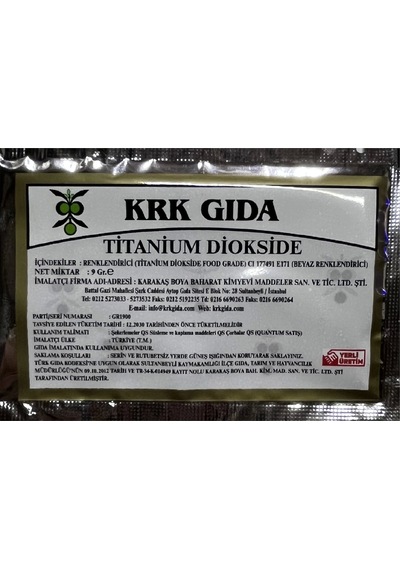 Gıda Boyası Toz Beyaz Renklendirici 9 Gr 2 Adet