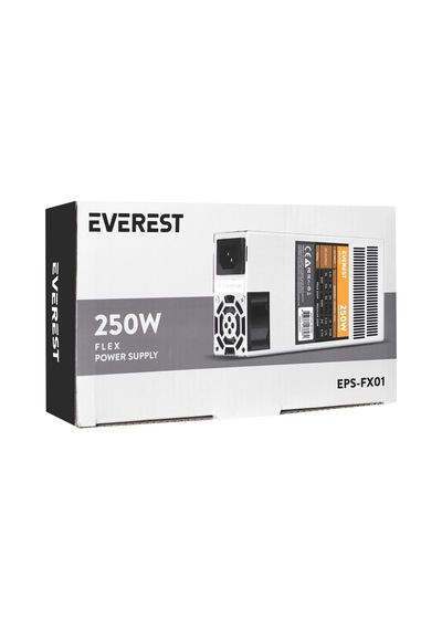 Everest Eps-fx01, Peak 250w, 4cm Fan, İnce Uzun, 41 X 81 X 150mm, Flex Power Supply Psu