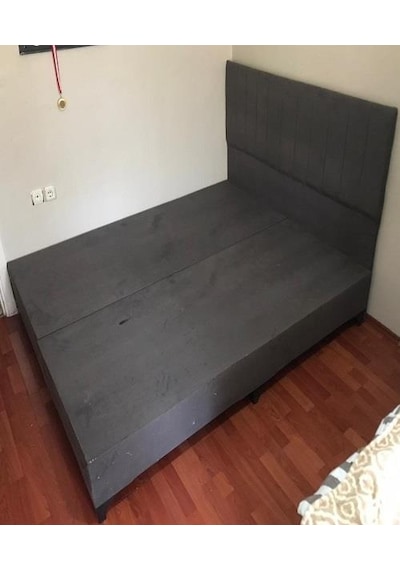 Baza Başlık Çift Kişilik 120x200 Sandıksız Kör Tay Tüyü Kumaş Suntalam El Yapım