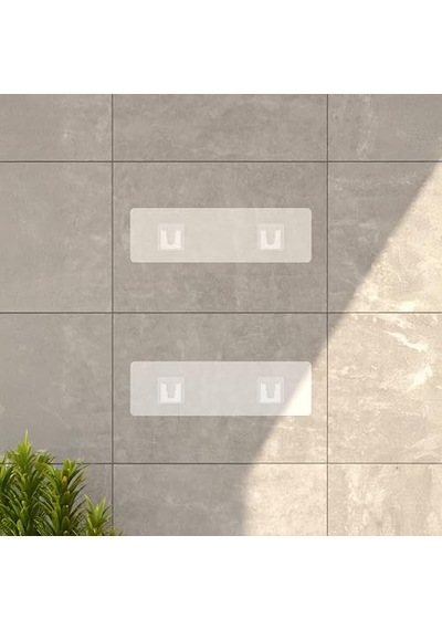 Deconox 2'li Set Siyah Yapışkanlı Banyo Duş Rafı - 27x12 Cm Matkapsız Montaj Şampuanlık Ve Mutfak Baharatlık Organizeri Aahşap