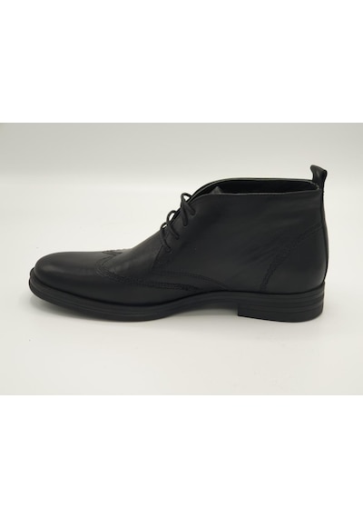 Freefoot 3815 Siyah Deri Erkek Bot 001
