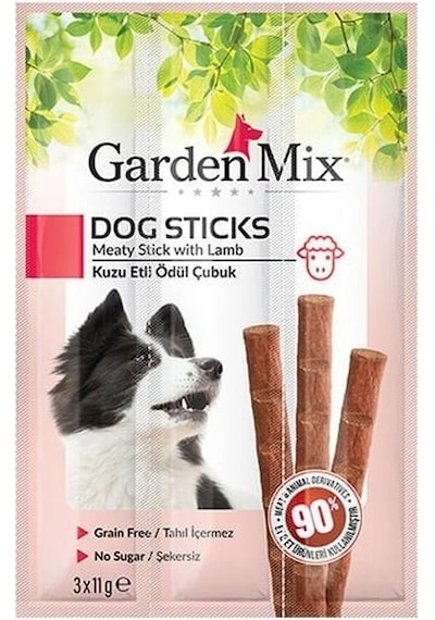 Garden Mix Kuzu Etli Stick Köpek Ödül Maması 1 Adet 3x11 Gr