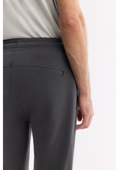 Avva Erkek Antrasit Beli Lastikli Bağcıklı Soft Touch Regular Fit Eşofman Altı A51y3402
