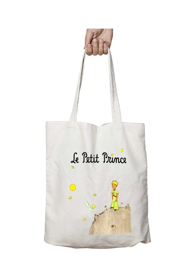 Art Hediye Le Petit Prince Küçük Prens İki Taraf Kalıcı Yıkanabilir Okul Plaj Omuz Bez Çanta Çok Renkli
