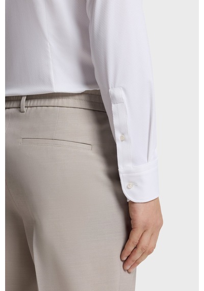 Boss Slim Fit Klasik Yaka Uzun Kollu Gömlek Erkek Gömlek 50567206 100 Beyaz