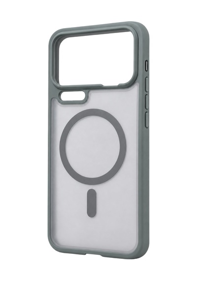 Xiaomi Mi 17 Pro Max Loji Magsafe Kapak - Gri Çok Renkli