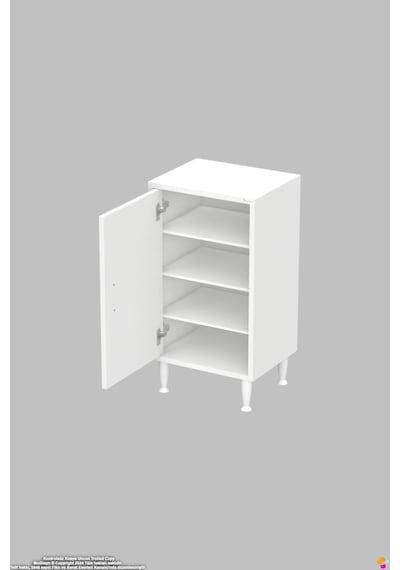 Bulut Ayakkabılık - Kapaklı 3 Raf 4 Bölmeli Dar Alanlar İçin Çok Amaçlı Dolap 50 Cm Beyaz Bulut Ayakkabılık - Kapaklı 3 Raf 4 Bölmeli Dar Alanlar İçin Çok Amaçlı Dolap 50 Cm Beyaz