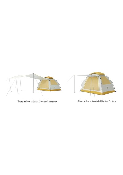 Naturehike Ango Es60 Gölgelikli Otomatik Kurulum Kamp Çadırı