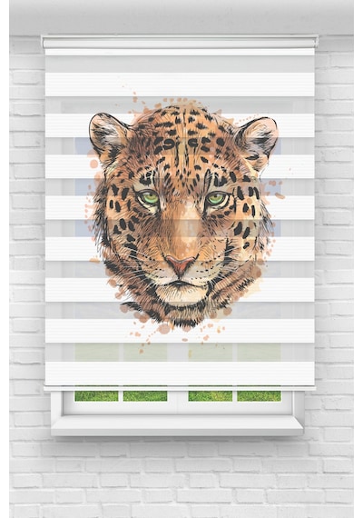 Perdecizade Enxboy Çıta Dijital Baskılı Zebra Perde-cocuk Odası-stor Perde Renkli