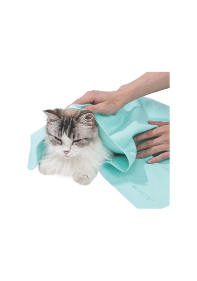 M-pets Bathtıme Kedi Ve Köpekler İçin Hızlı Kuruyan Havlu Green