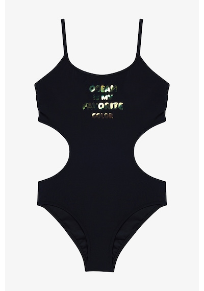Penti Siyah Genç Kız Hologram Monokini
