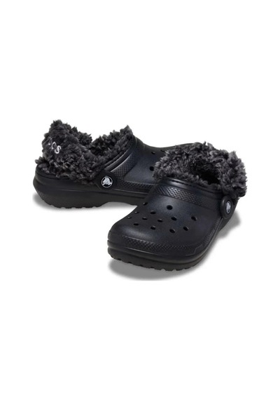 Crocs Classic Fleece Lined Clog T Siyah Çocuk Terlik-24147