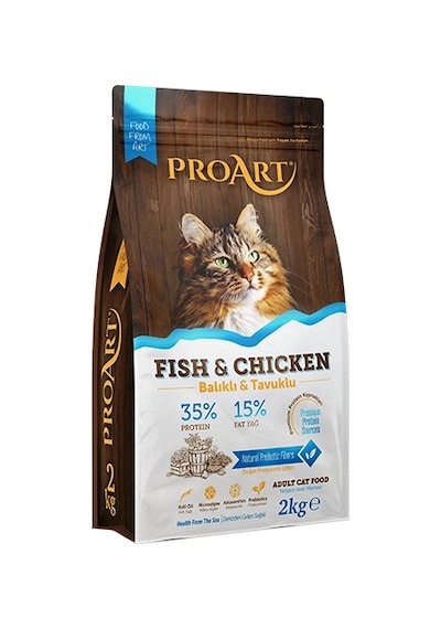 Proart Balıklı ve Tavuklu Yetişkin Kedi Maması 2 KG