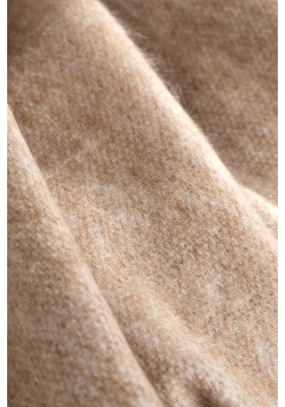 Scala Bej Tüylü Throw Battaniye 130x170 5072a Bej