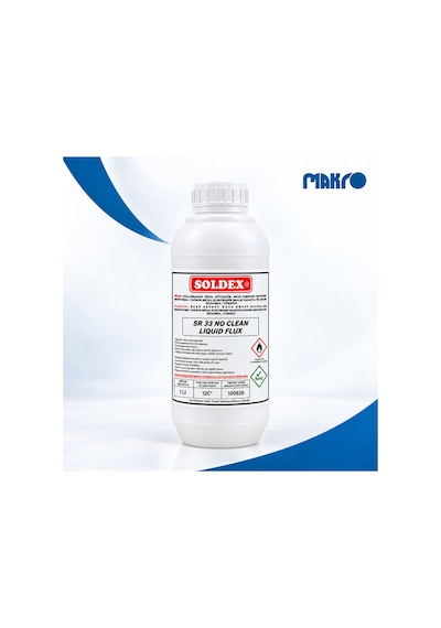 Soldex Sr-33 No Clean Sıvı Flux Lehim Suyu 1 L