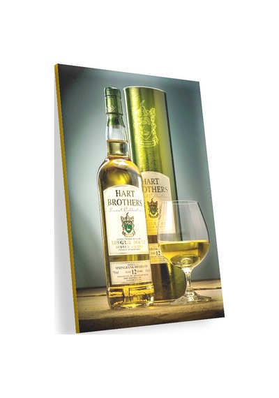 Cakasepetim Hart Brothers Scotch Viski Ve Kadeh Ahşap Mdf Tablo