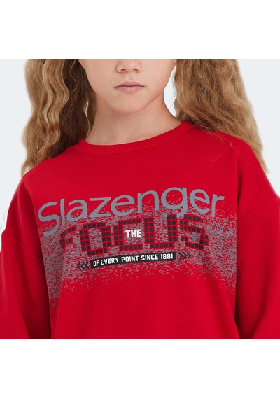Slazenger LAST Çocuk  Kırmızı Sweatshirt