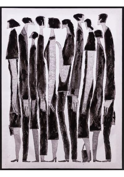Mudo Home Homo Sapıens Çerçeveli Yağlı Boya Tablo 90x120cm