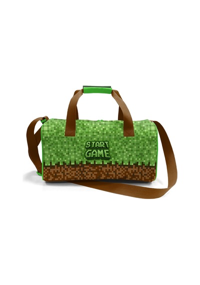 Coral High Yeşil Kahverengi High Craft Desenli Spor Çantası 27523 Yeşil