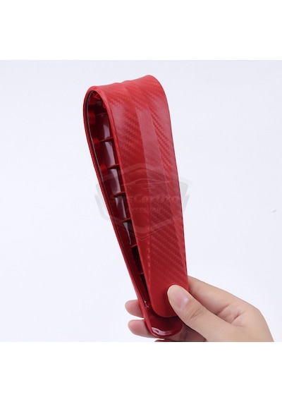 5d Esnek Tampon Koruma Bandı Tampon Koruyucu Şerit Yumuşak Bant 2 Li Paket Kırmızı Karbon 00 Şüscaroto Aksesuar