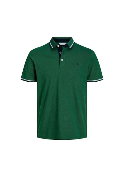 Jack & Jones Jack&jones Paulos Erkek Yeşil Klasik Yaka Polo Tişört 12136668-GRN Yeşil