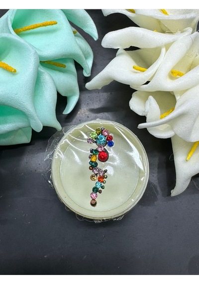 Yüz Taşı Face Gems Yapışkan Burun Parmak Hızma Model46 Çok Renkli