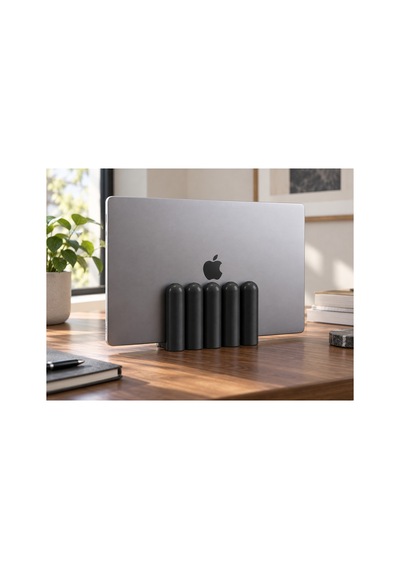 Dora Dekoratif Dikey Macbook Standı - Siyah