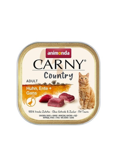 Animonda Carny Country Tavuklu Ördekli Ve Kaz Etli Yetişkin Kedi Konservesi 100 Gr 128-20067.01