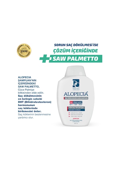 Alopecia Procapil ve IGF İçerikli Saç Dökülmesine Karşı Şampuan 300 ML