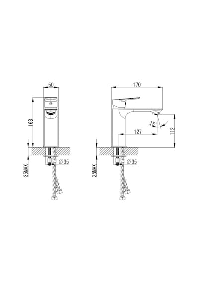 Turkuaz Cerastyle Ibiza Lavabo Bataryası Krom WM00105010000011