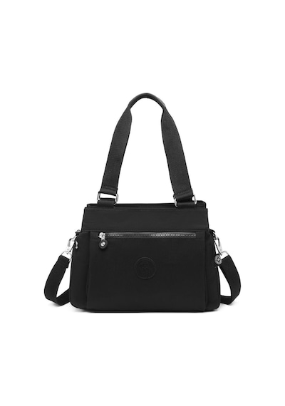 Smart Bags 1125 Krınkle Kumaş Omuz Çantası (Siyah) Siyah