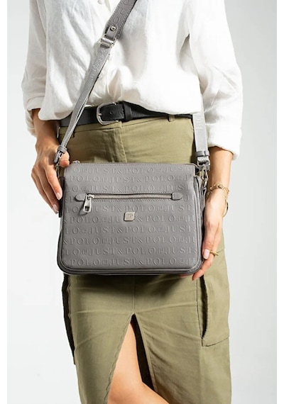 Just Polo Kadın Bol Gözlü Ayarlanabilir Askılı Şık Omuz Çantası Shoulder Bag Füme