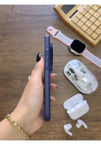 Mi 15 Ultra Uyumlu Süper İnce Mat Ultra Thin Silikon Kılıf Lacivert