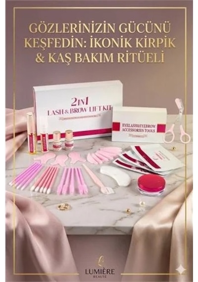 Zenvia Lash Lift & Brow Lamination 2 İn 1 Profesyonel Bakım Seti - 5 Dakikada Hızlı Etki Ve Uzun Süre Kalıcılık