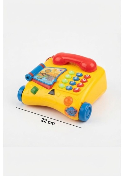 TıfılToys Işıklı Ve Sesli Türkçe Eğitici Tekerlekli Ve Çekmeli Hikaye Anlatan Sayı Sayan Oyuncak Telefon
