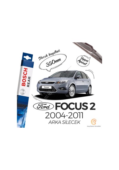 Bosch Rear Ford Focus 2 2004 - 2011 Arka Silecek -  H351