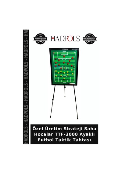 Özel Üretim Strateji Saha Hocalar Ttf-3000 Ayaklı Futbol Taktik Tahtası Belirtilmemiş