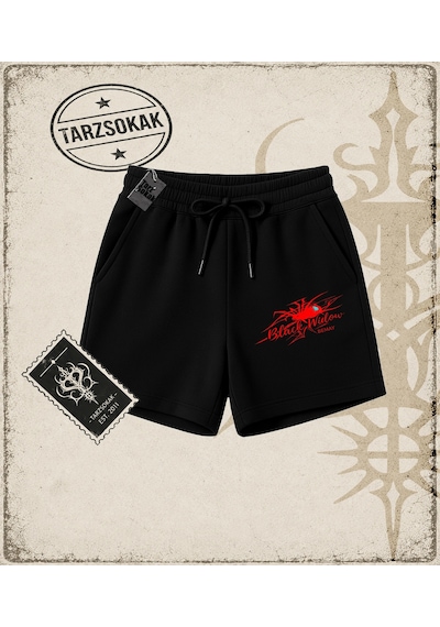 Tarzsokak Gotik & Grunge Streetwear Black Widow Omuzu Açık Spider Unisex Şort Siyah Tarzsokak Gotik & Grunge Streetwear Black Widow Omuzu Açık Spider Unisex Şort Siyah