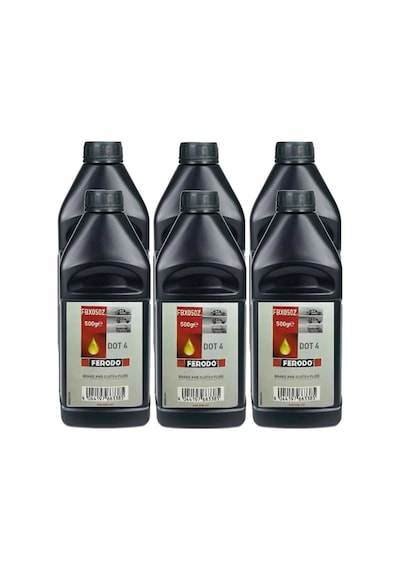 Ferodo DOT4 Fren Hidrolik Yağı 500 ML x 6