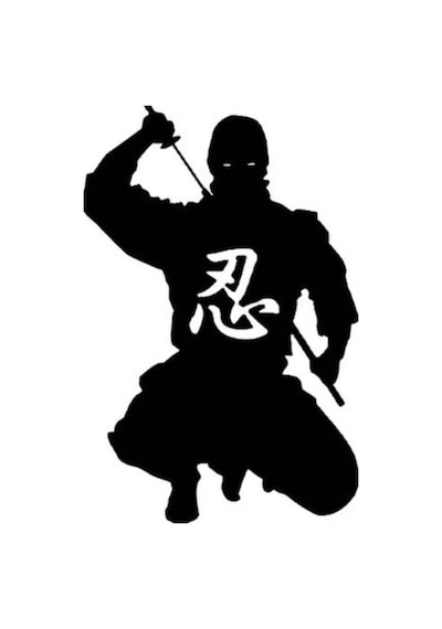 Samurai Karanlık Savaşçı Oto Araba Etiket Çıkartması 17 Cm