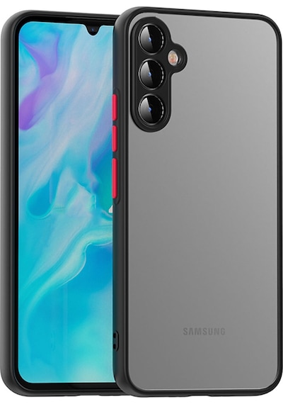 Samsung Galaxy Uyumlu A54 Kılıf Zore Arkası Mat Sert Silikon Hux Kapak