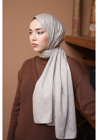 Silk Home Deluxe Şal - Açık Taş - Açık Taş