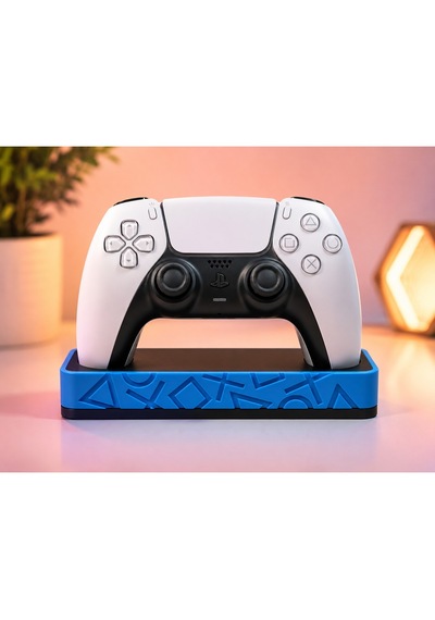 Veriqo 3d Ps5 Dualsense Uyumlu Oyun Kolu Standı Gamepad Tutucu Controller Standı Mavi