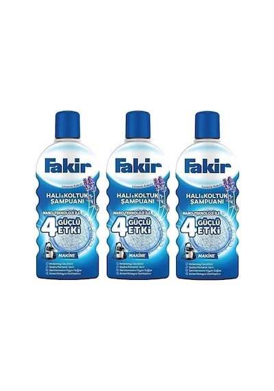 Fakir Halı Şampuanı Lavanta Makineler İçin 1000 Ml X 3 Adet Diğer