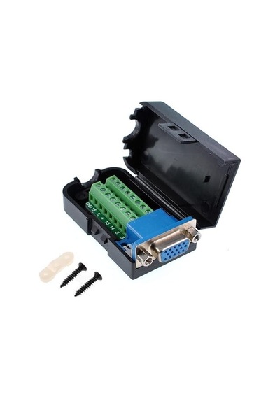 Db15 3+9 D-sub Vga Klemensli Konnektör Adaptörü Dişi