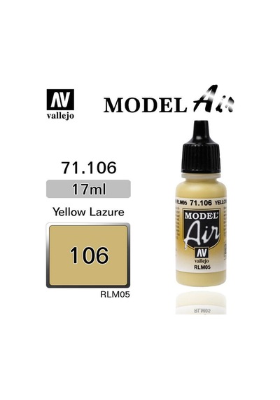 17 Ml. Ivory Rlm05 Model Air Serisi Maket Boyası, Vallejo 71106 Standart