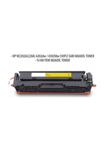 Hp W2202a 220a 4202dw / 4302fdw Chıpli Sarı Uyumlu Toner